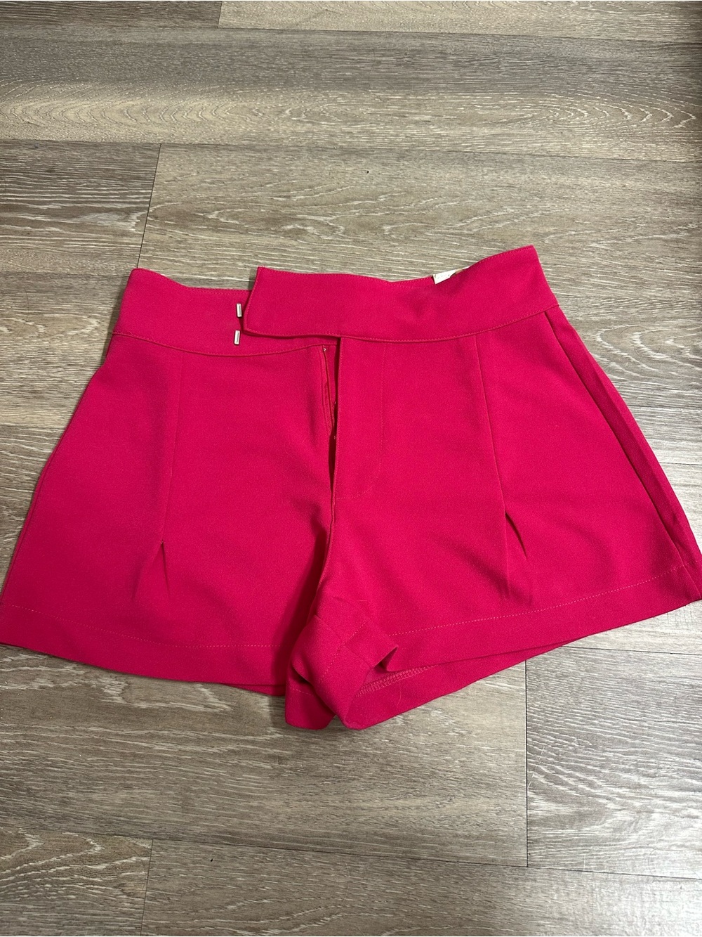 Sincerely Jules Hot Pink High-Waist Tailored Shorts